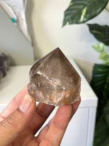 Smoky Quartz Crystal Point Free Standing T960