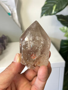 Smoky Quartz Crystal Point Free Standing T961