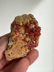 Vanadinite Crystal Cluster V066