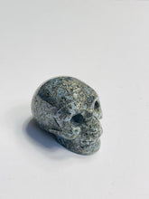 Load image into Gallery viewer, Agate With Pyrite Crystal Skull S095
