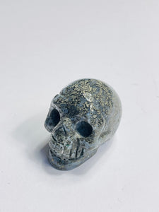 Agate With Pyrite Crystal Skull S095