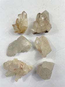 Himalayan quartz clusters lot (pack of 6) K244