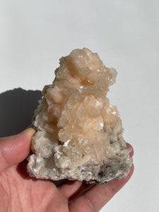 Calcite on Stilbite Natural Crystal AP299