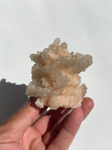 Calcite on Stilbite Natural Crystal AP302