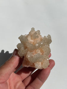 Calcite on Stilbite Natural Crystal AP302