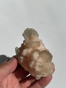 Calcite on Stilbite Natural Crystal AP304