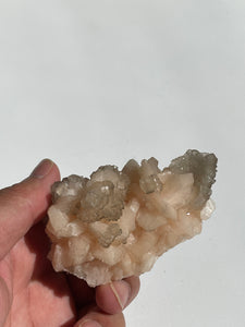 Calcite on Stilbite Natural Crystal AP304