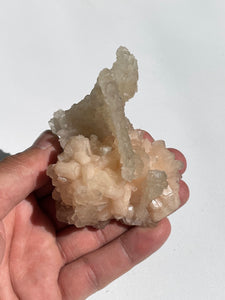 Calcite on Stilbite Natural Crystal AP306