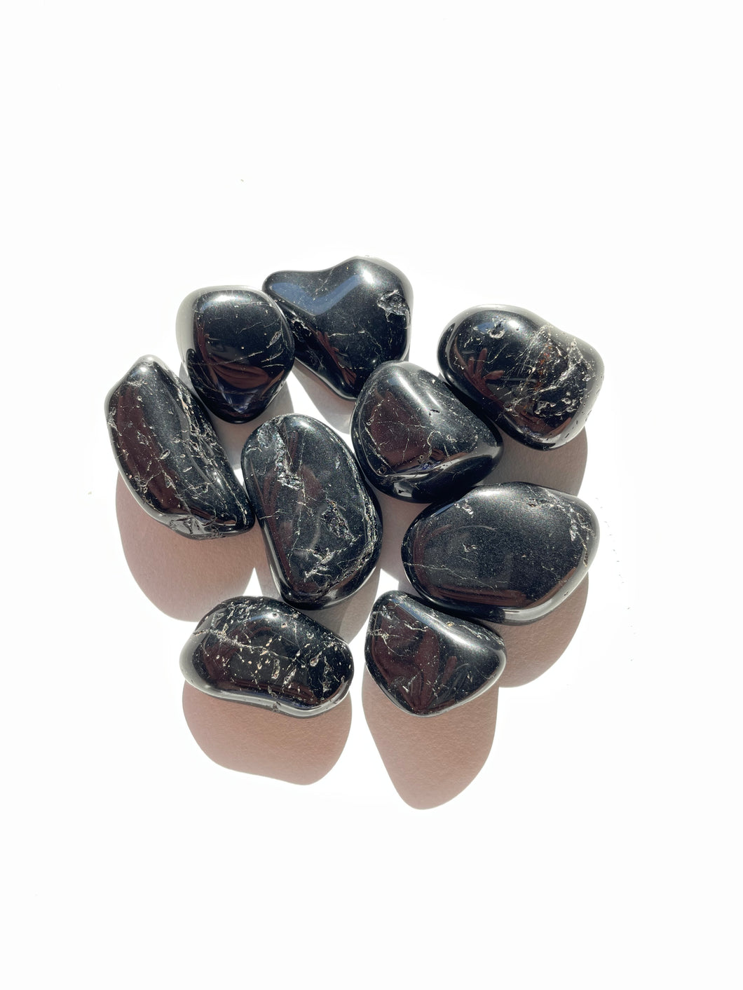 Black Tourmaline tumbled stone crystal (Small) x 1