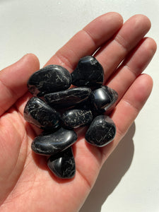 Black Tourmaline tumbled stone crystal (Small) x 1