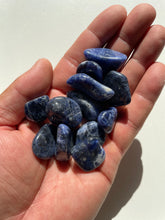 Load image into Gallery viewer, Sodalite tumbled stone crystal/ mineral x 1 (20-25mm) - Crystal King Australia
