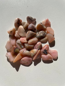 Rose Opal tumbled stone crystal (Small) x 1