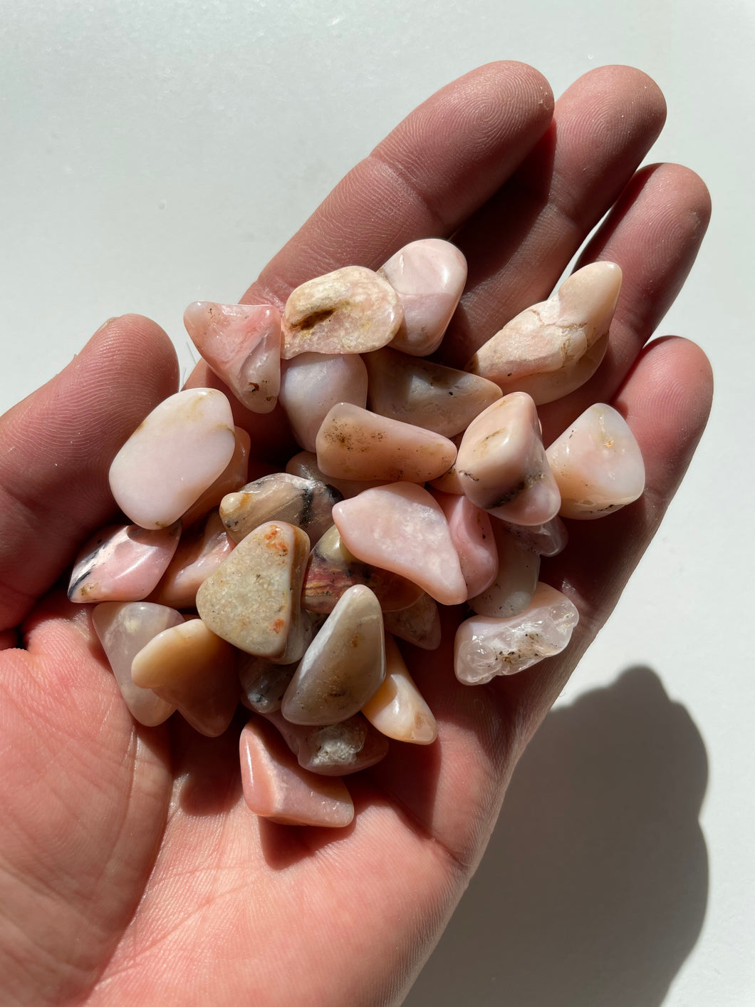 Rose Opal tumbled stone crystal (Small) x 1