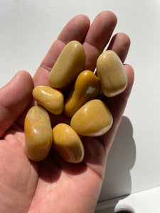 Yellow Aventurine Large tumbled stone crystal/ mineral x 1 (30-40mm)