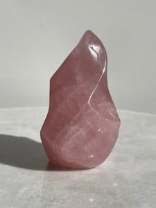 Dark Rose Quartz Flame Natural Crystal FF030