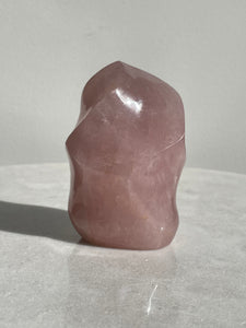 Dark Rose Quartz Flame Natural Crystal FF031