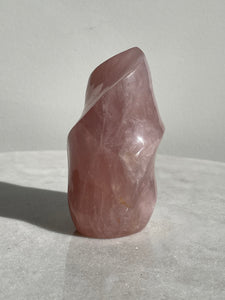 Dark Rose Quartz Flame Natural Crystal FF031