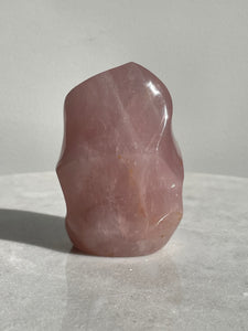 Dark Rose Quartz Flame Natural Crystal FF031