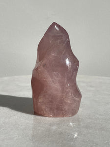 Dark Rose Quartz Flame Natural Crystal FF033