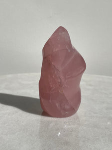 Dark Rose Quartz Flame Natural Crystal FF034