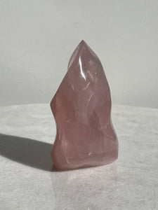 Dark Rose Quartz Flame Natural Crystal FF035