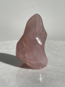 Dark Rose Quartz Flame Natural Crystal FF035