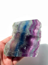 Load image into Gallery viewer, Fluorite Slab Natural Crystal (High Grade) FF056
