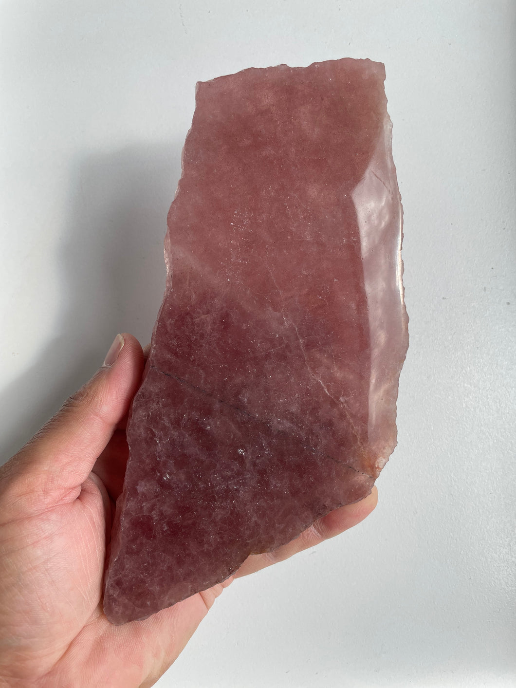 Strawberry Quartz Slab Natural Crystal FF077