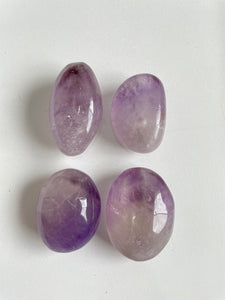 Smokey Amethyst Palm Stone Natural (L)