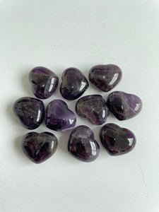 Dream Amethyst Puffy Heart Natural x 1