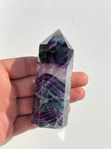 Fluorite Generator/Tower Natural Crystal T177