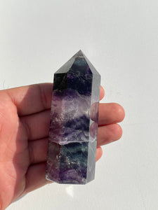 Fluorite Generator/Tower Natural Crystal T177