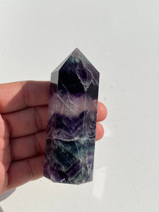 Fluorite Generator/Tower Natural Crystal T177