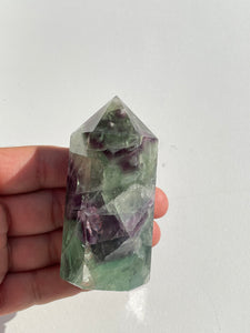 Fluorite Generator/Tower Natural Crystal T175