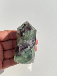 Fluorite Generator/Tower Natural Crystal T175