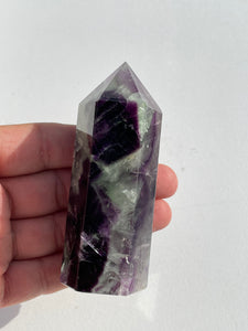 Fluorite Generator/Tower Natural Crystal T180