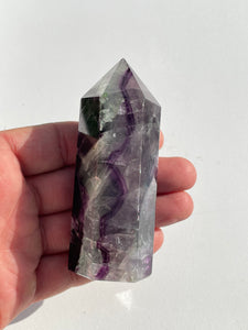 Fluorite Generator/Tower Natural Crystal T180