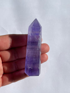 Purple Fluorite Generator/Tower Natural Crystal T245