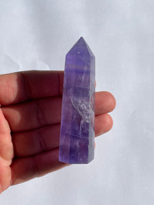 Purple Fluorite Generator/Tower Natural Crystal T245