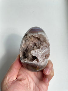 Druzy Agate Crystal Egg AG031