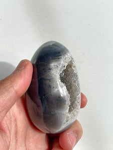 Druzy Agate Crystal Egg Natural AG038