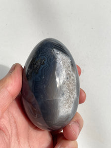 Druzy Agate Crystal Egg Natural AG038