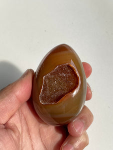 Druzy Agate Crystal Egg Natural AG042