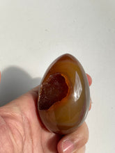 Load image into Gallery viewer, Druzy Agate Crystal Egg Natural AG042
