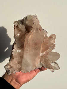 Pink Himalayan Samadhi Quartz Crystal Natural Q349