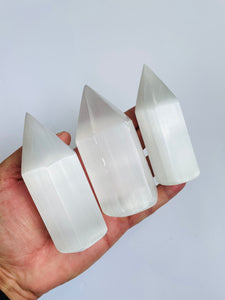 Selenite Crystal Point SN014  x 1