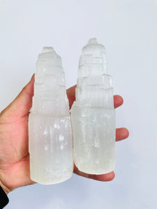 Selenite Crystal Tower (15cm) SN016  x 1