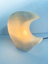 Load image into Gallery viewer, Selenite Crystal Moon Lamp Large  x 1  (SN011)
