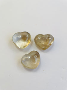 Smokey Quartz Puffy Heart Natural H006a x 1