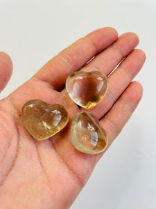 Smokey Quartz Puffy Heart Natural H006a x 1